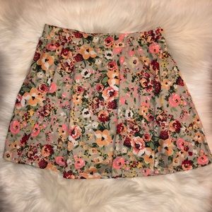 Wet Seal floral print skirt